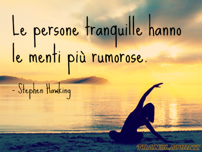 Stephen Hawking Italian Translationz