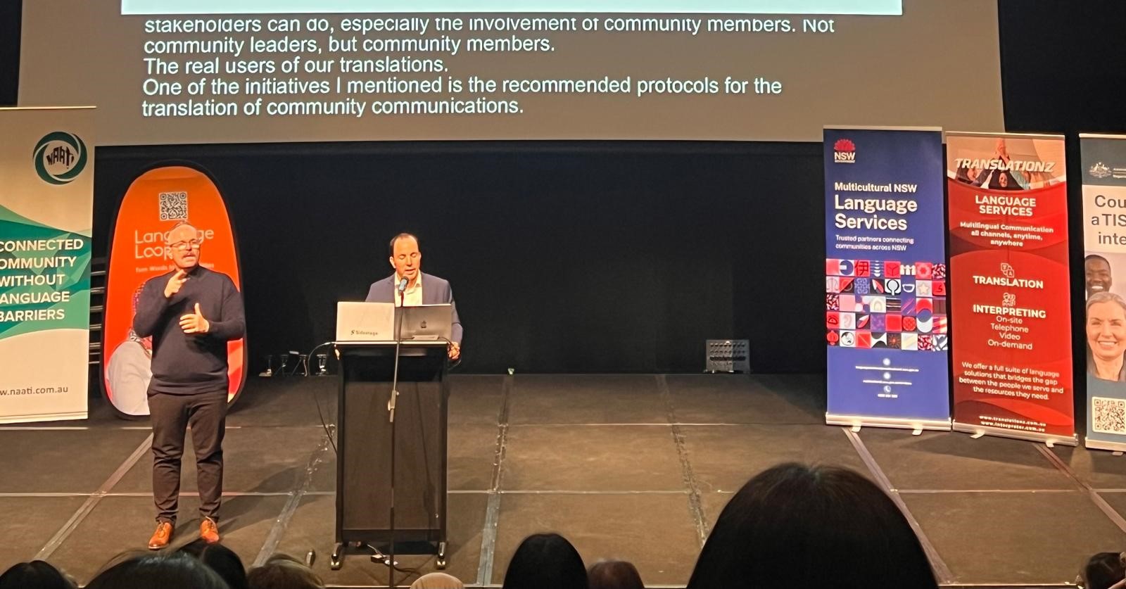 auslan translation services conference